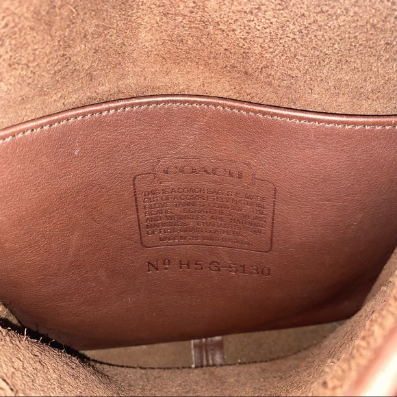 Coach Vintage Brown Leather Willis Station Crossbody Bag 5130 - Picture 9 of 10